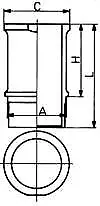 Fits KOLBENSCHMIDT 89 584 110 Cylinder Sleeve DE stock