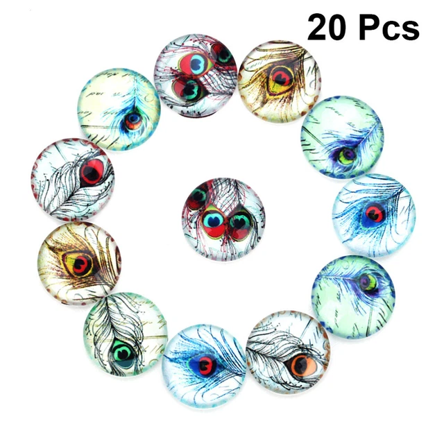 2x Flatback Glas Schmuck Schmuck Machen Anhänger Anhänger Fach Patch 12