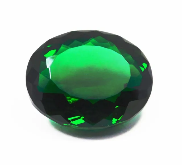 Natural Certified 82.35 Ct Oval Cut Green Colombian Emerald Loose Gemstone` 3