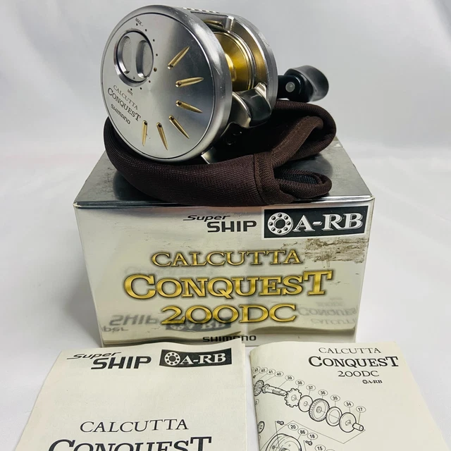SHIMANO 03 Calcutta Conquest 200DC Baitcast Reel Used Good Condition from Japan