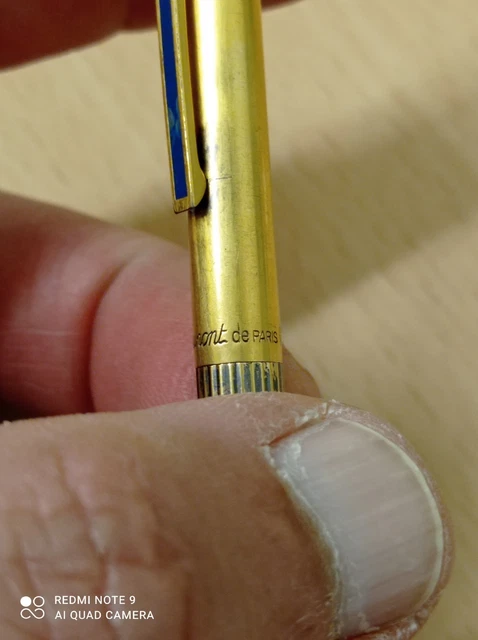 Stylo Bille Dupont Classique En Argent 925 Vermeil - Comme Neuf - Recharge Fournie