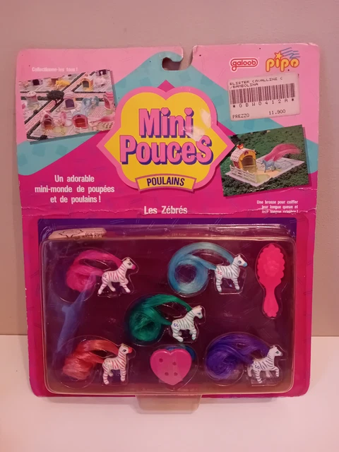 LOT Figurines Galoob Cutie Club Mini Pouces Poney 1989