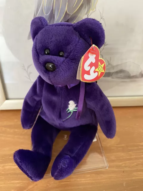 Vintage 1997 Ty Beanie Baby Princess Diana Bear Collectable