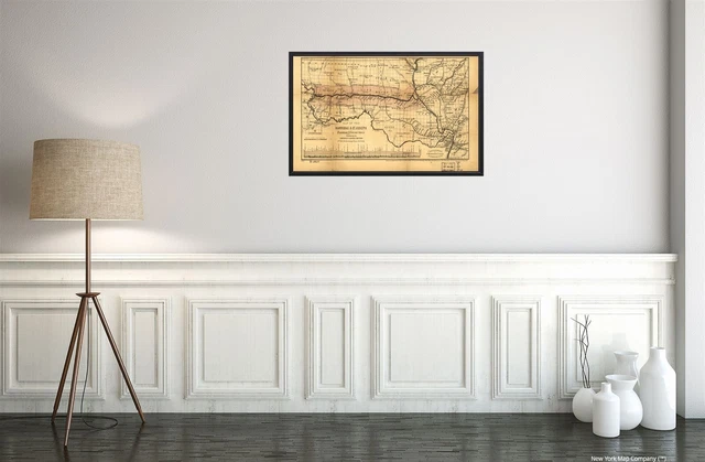 1860 Map| Map of the Hannibal & St. Joseph Railroad and its connections publishe