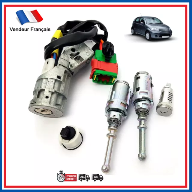 Kit Changement Complet Serrure Neiman Prevu Pour C3 I - 4162Ag 4162Ah 9170T5