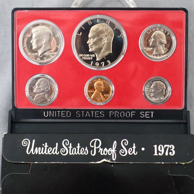 1973 US Proof Sets S San Francisco In Stand Up Display Case Random Pick
