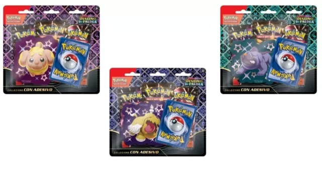 Pokemon Fate Dipaldea Colección Escarlata Y Violeta Con Pegatina