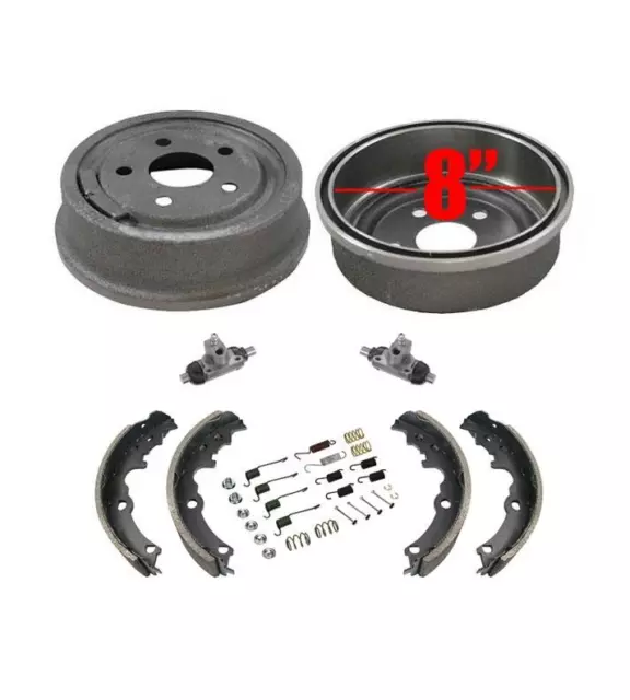 Rear Brake Drum Kit Skylark Beretta Cavalier Fits For 1995-2002 Pontiac Sunfire