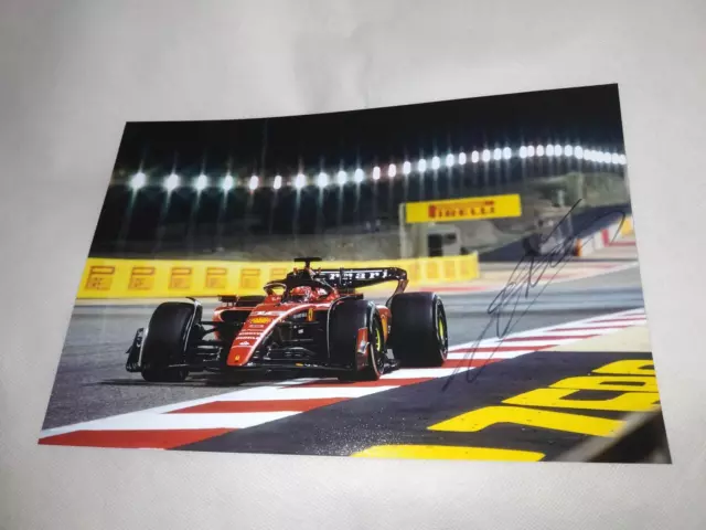 CHARLES LECLERC  SIGNED 2023   SCUDERIA FERRARI  F1 20x30 PHOTO RARE SF-23