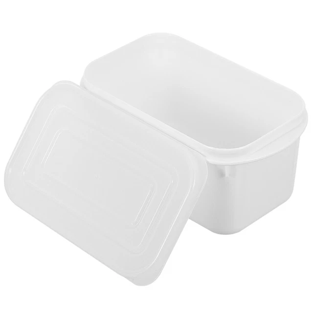 Burriera In Plastica Con Taglierina Integrata – Contenitore Rettangolare Per Burro E Formaggio, Pratico Organizer Da Cucina, Bianco