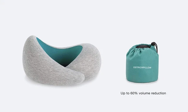 Ostrich Pillow Go Neck Pillow One Size Travel Rest Comfort - Blue Reef 3