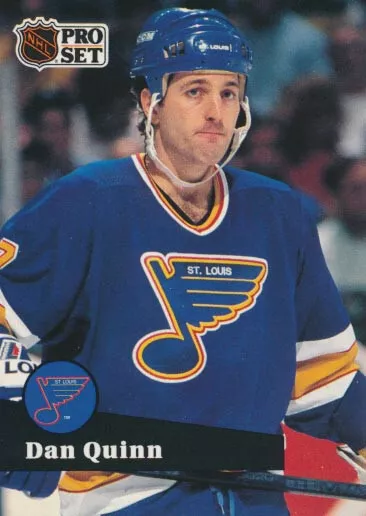 1991-92 Pro Set French #209 DAN QUINN - St. Louis Blues