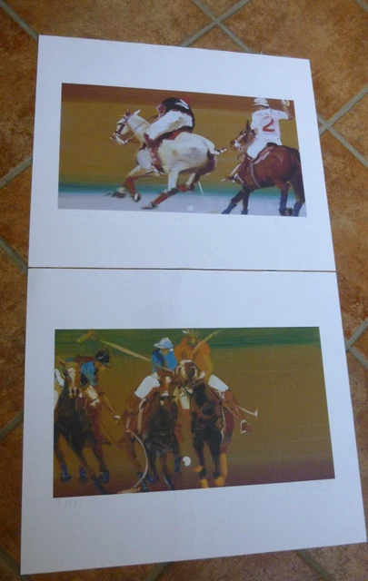 2 Kunstdrucke - "Polo" von  Mathias Köster limitiert, signiert und nummeriert.