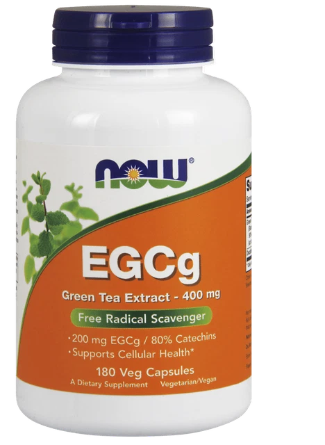 NOW FOODS Extrait De Thé Vert EGCg 400 Mg - 180 Capsules - Antioxydant Puissant
