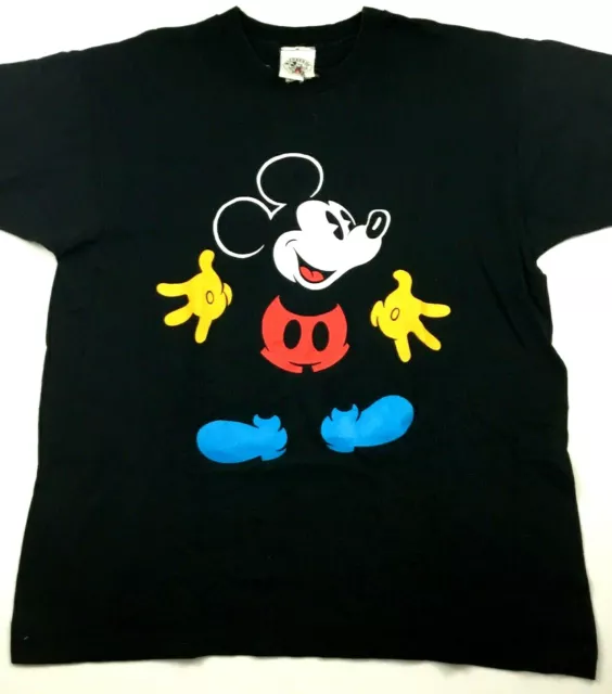 Vtg 80s Mickey Mouse T-Shirt Disney Made USA Single Stitch Rap Hip Hop Tee OSFA