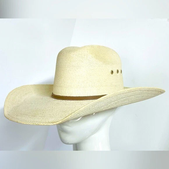 Atwood Tumbleweed long oval 7 1/8 men’s cowboy hat cream and brown