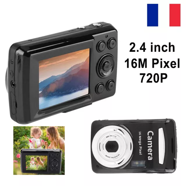 2,4 pouces Appareil photo numérique Caméra vidéo HD 16 mégapixels Zoom 16X 720P