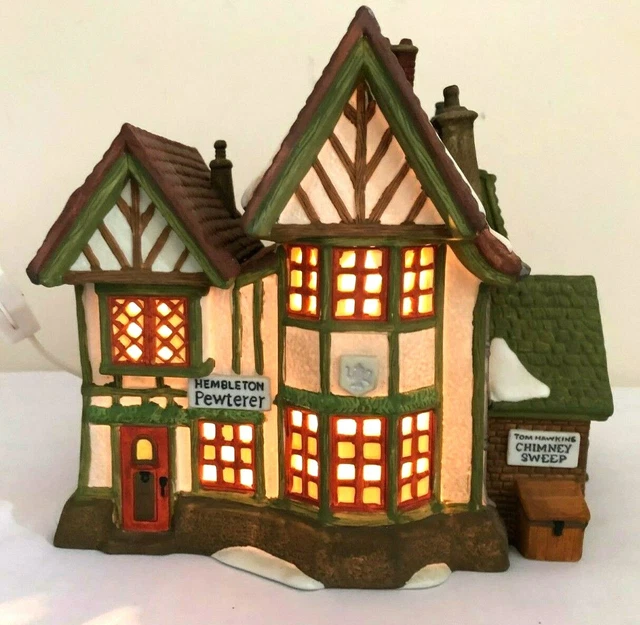 Department 56 Dickens Village Hembleton Pewterer Building Original Box 5800 9
