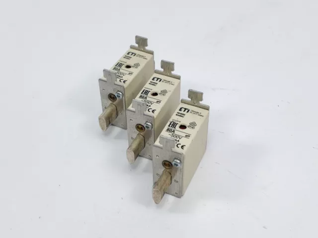 ETI 004181213 Fusible 80A 500V Gg NH000 120kA 3 Scp