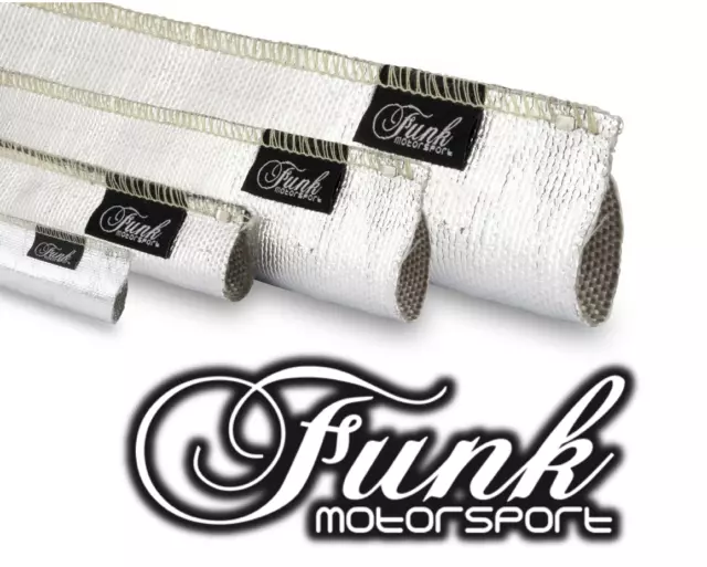 Silver Heat Sleeving sewn 50mm (Dia.) X 0.5m Length by Funk Motorsport