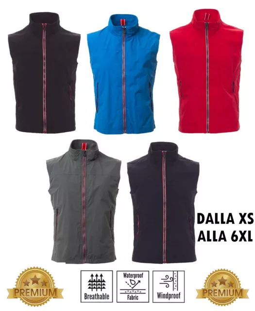 Taglie Forti Uomo Gilet Smanicato Leggero Primaverile Over Size Big No Maxfort