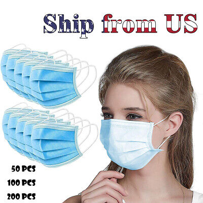relaxation-week Disposable Face Shield 10/20/50/100/200PC Surgical Medical Dental Industrial Hygienic 3-Layer Filter Shield Earloop Face Shield 