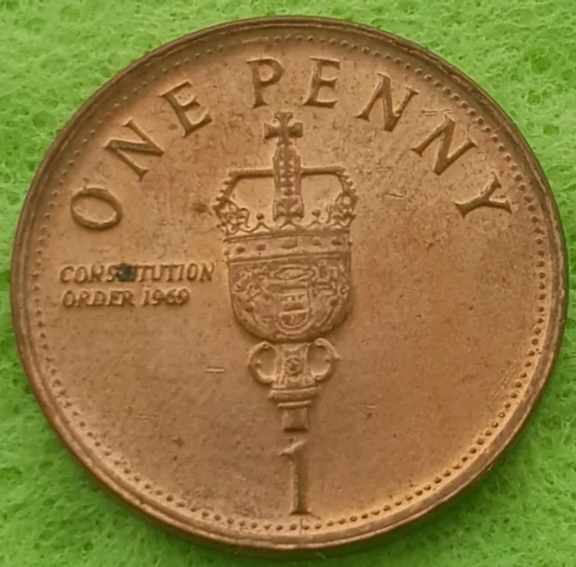 2006 🇬🇮 GIBRALTAR 1p coin Constitution order 1969 Queen Elizabeth II One Penny