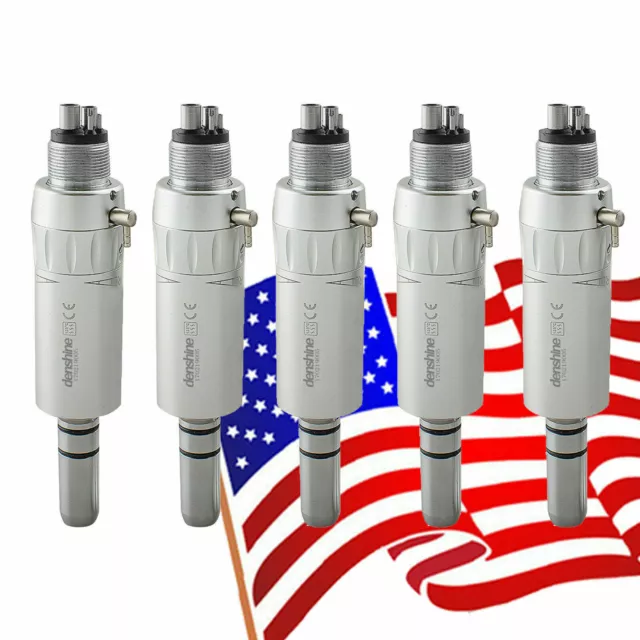 Denshine 5pcs 4Hole Dental Slow Speed Handpiece E-type Motor Connector Motor