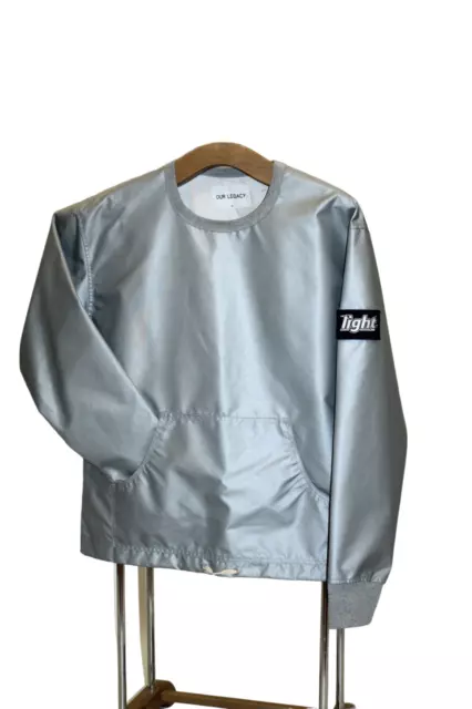 Our Legacy AW14 Silver Reflective Pullover Jacket Patch "light"