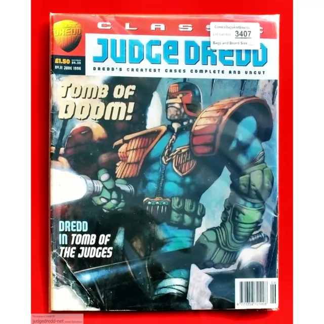 Classic Judge Dredd 11          2000AD Comic Book Issue 1 6 96 UK 1996 (Lot 3407