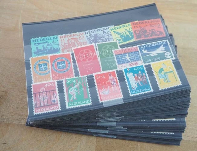 1959 Niederlande; 30 komplette Jahrgänge, postfrisch/MNH, MiNr 728/743, ME 858.-