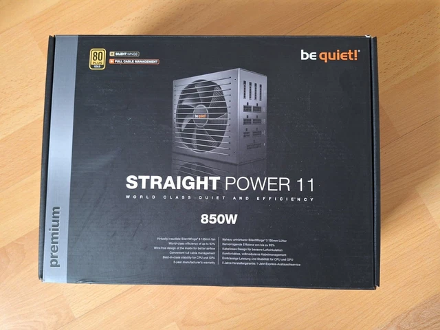 BE QUIET! STRAIGHT Power 11 850W 80PLUS Gold Netzteil Top Zustand! EUR ...