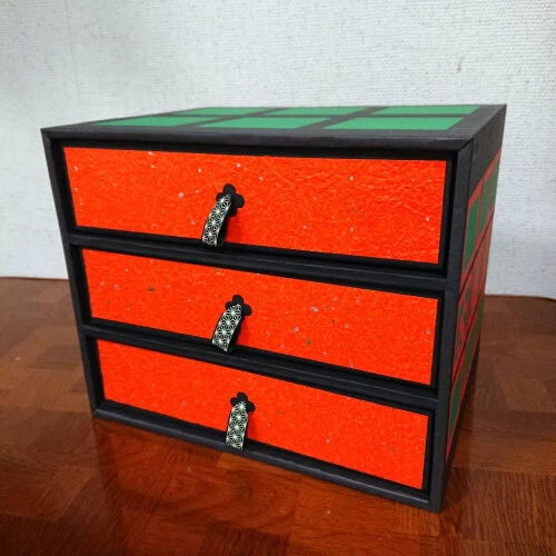 Dawn of sumo wrestling Handmade Japanese paper chest