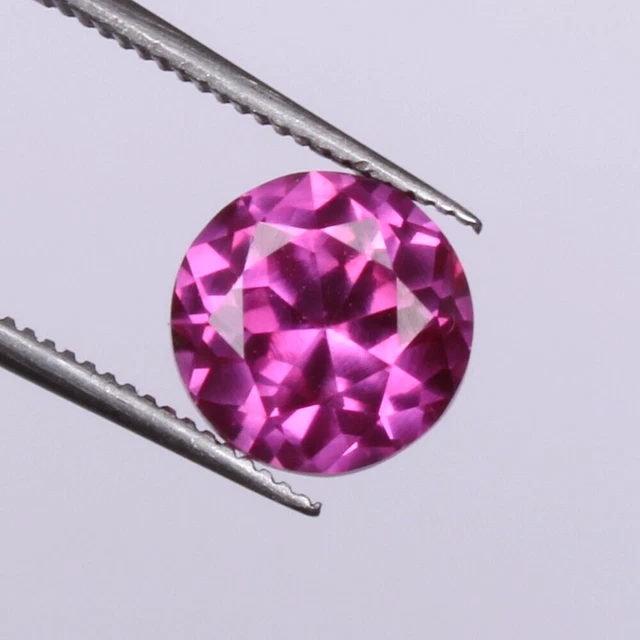Pierre Précieuse Saphir Rose Naturel - Taille Ronde 8 Carats - Certifiée GIR - Qualité Exceptionnelle