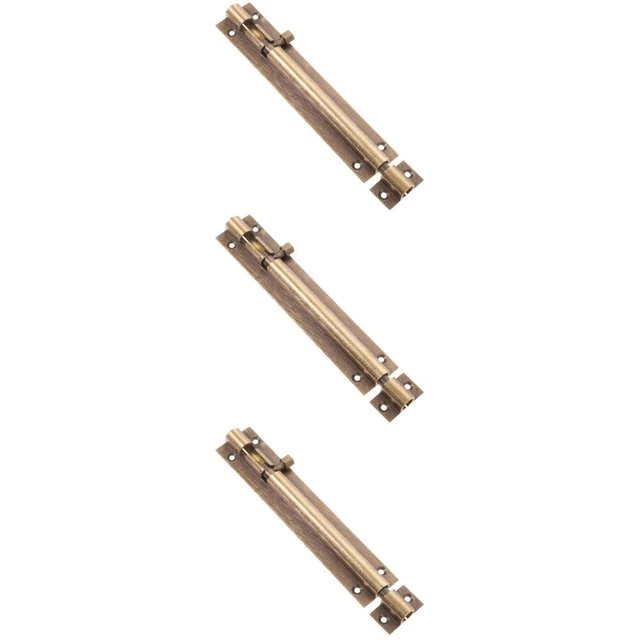 3x chiusura porta bullone bronzo rame antico serratura porta bullone porta