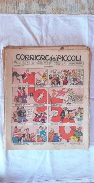 Corriere Dei Piccoli Anno 1950 - Lotto Di 48 Numeri - Fumetto