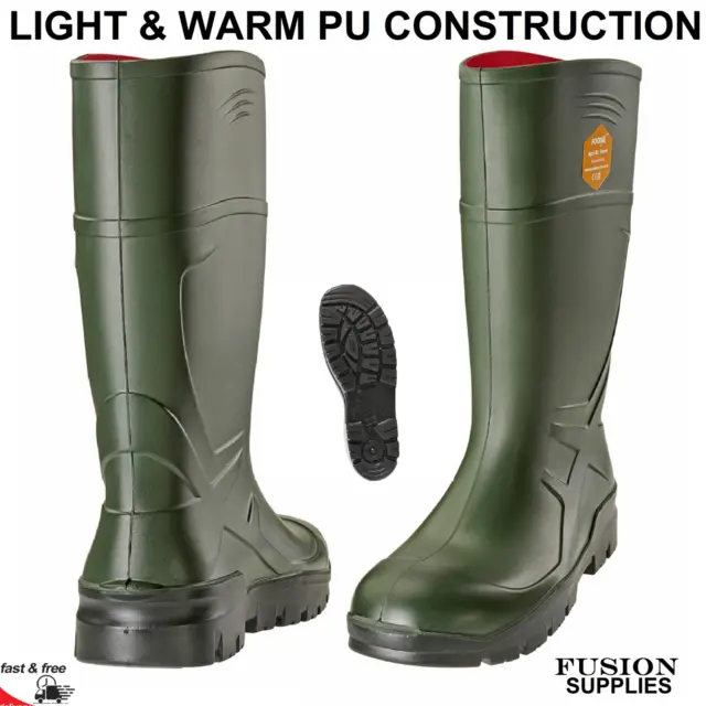 Fishing Wellington Boots,Welly,Vet,Angling,Light Weight,Pu Like Dunlop/Purofort