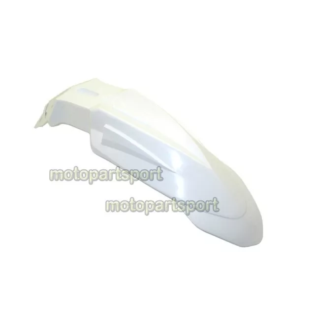 Motorcycle Plastic Front Fender Mudguard White for Dirt Bike Motocross Supermoto