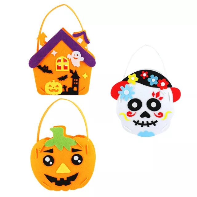 3 Pcs Halloween Candy Bag Child Childrens Gifts Pumpkins Cookie Decorative Prop