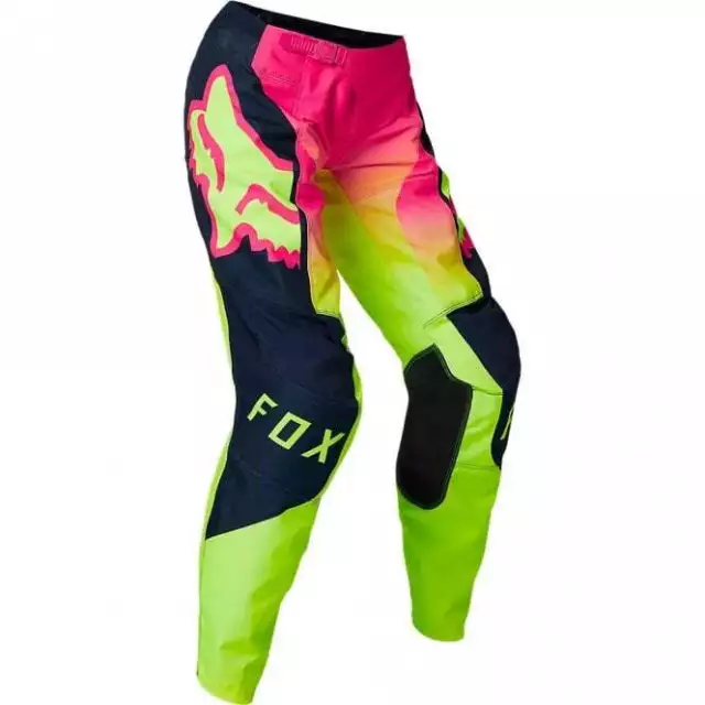 Fox Racing Damen Damen 180 LEED MX Motocross Hose (Neongelb/Neonrosa)