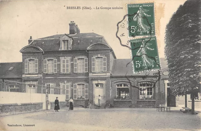 Cpa 60 Bresles / Le Groupe Scolaire
