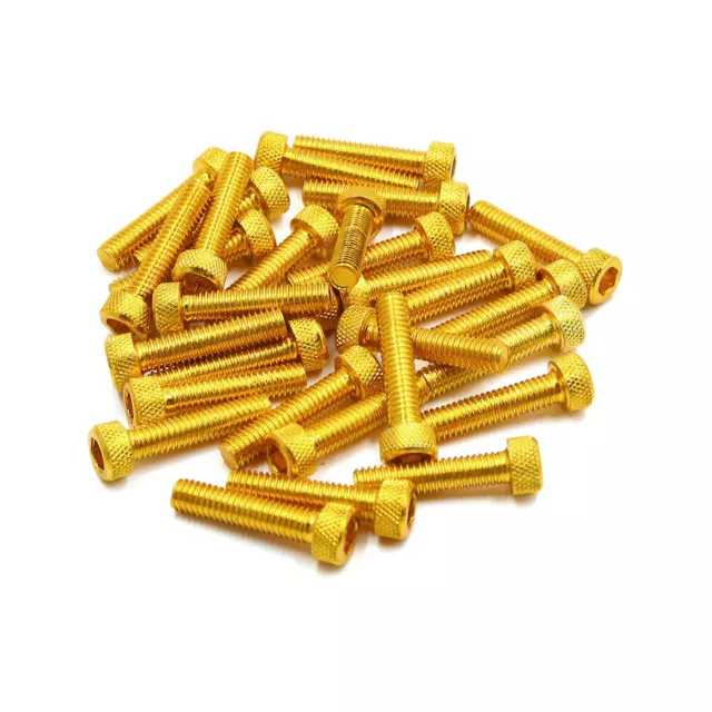 30pc Or M6x30mm Auto moto fixation Vis Vis six pans creux