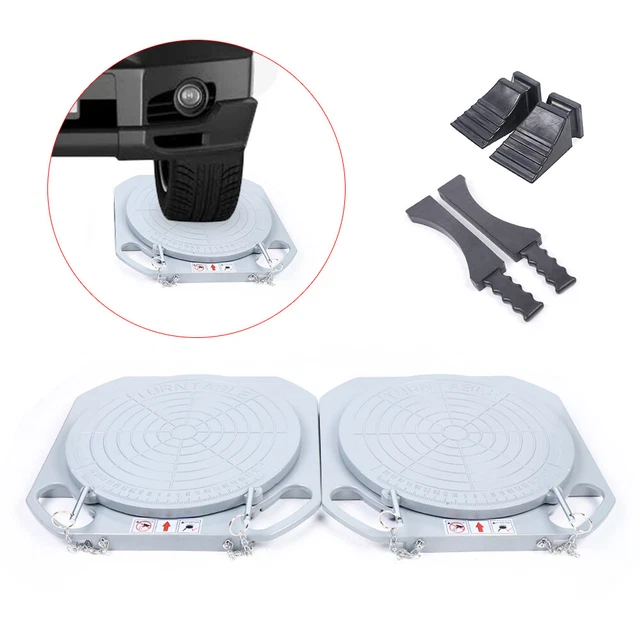 Wheel Front End Alignment Turn Plates 2 Pack Truck Turntable Plates 5 Ton SALE