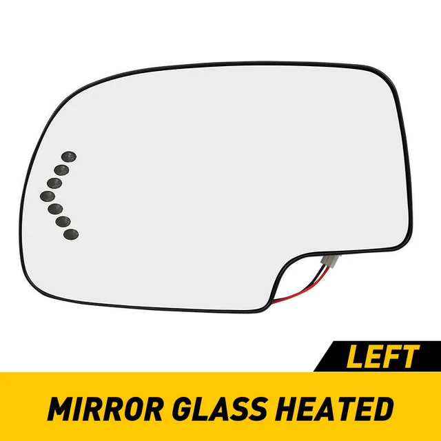 LEFT DRIVER SIDE HEATED MIRROR GLASS FOR 20032005 CADILLAC ESCALADE