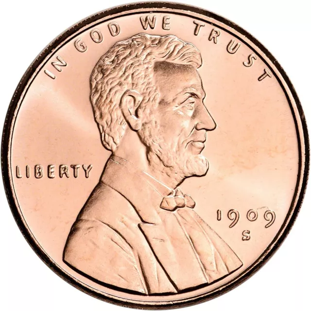 "1909-S VDB Wheat Penny" 1 oz Copper Round  Mr. BIG Lincoln! Golden State Mint