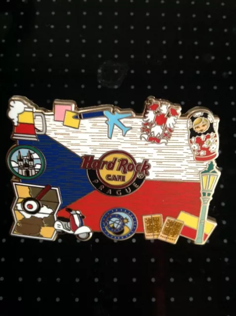 HRC Hard Rock Cafe Prague Iconicflag Series Pin 2019, LE