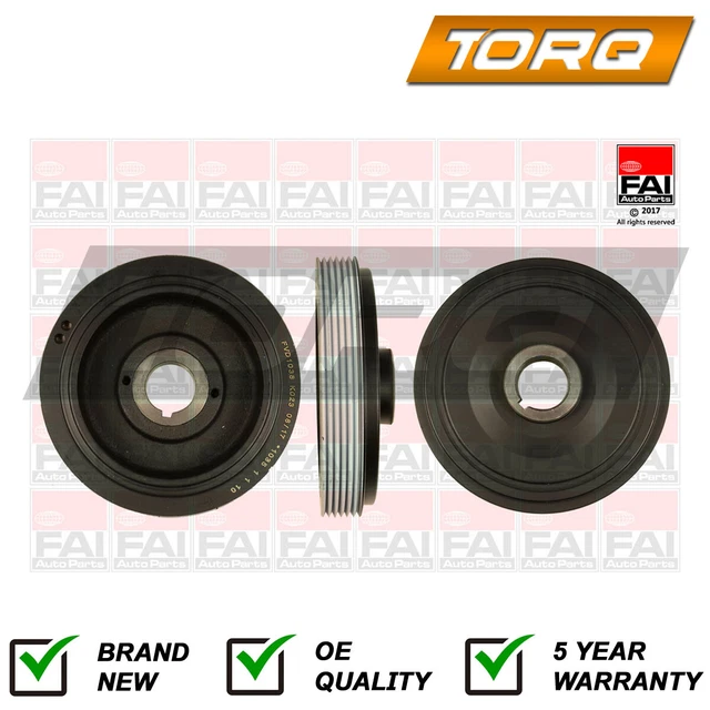 CRANKSHAFT PULLEY TORQ Fits Peugeot Citroen Fiat 1.8 D TD 1.9 2.0 85.