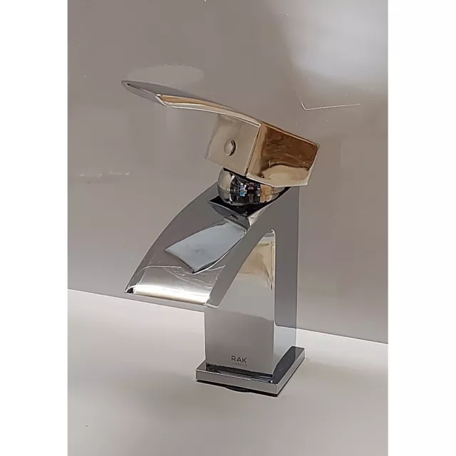 RAK Metropolitan Chrome Single Lever Mono Basin Mixer Tap - RAKMET3001 2