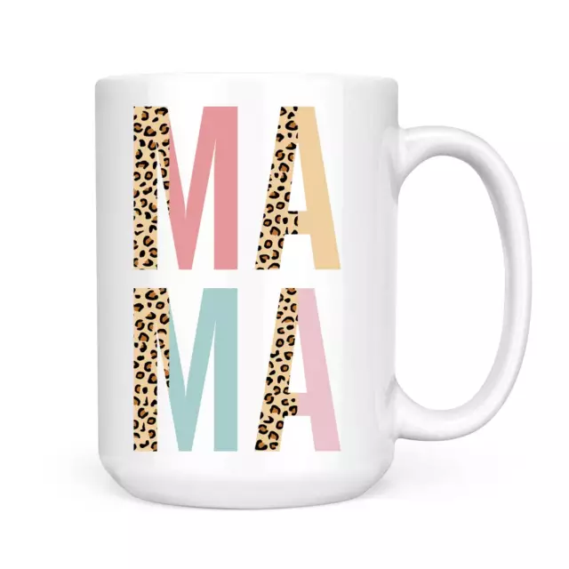 Spring Mama Mug Pastel And Leopard Mama Coffee Mug 15 Oz Ceramic Coffee Mug Mom