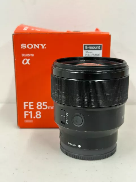 Sony FE 85mm f1.8 35mm Full-Frame Lens E-Mount
